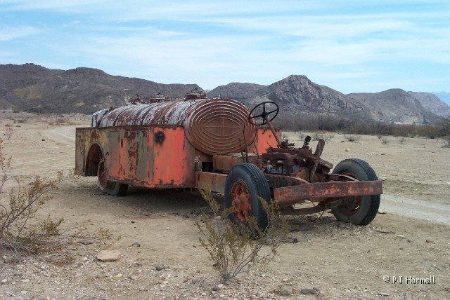 20020227-02_TX_Terlingua_FireTruck.JPG - Antique Fire Truck - Found abandoned in the desert near Terlingua, Texas. ~February 27, 2002