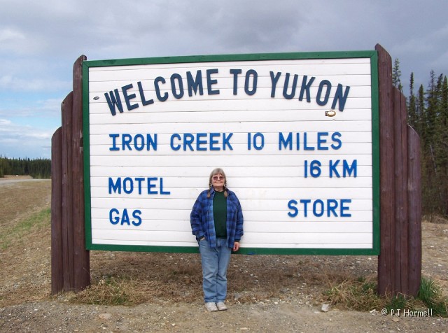 100_1237_YT_AlaskaHwy_WelcomeSign.jpg - Welcome to the Yukon Territory Pat. Crossing another border. ~May 20, 2004, Alaska Highway, Mile Marker 568 - Yukon Territory