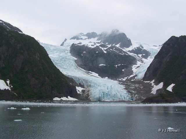 100_2684_AK_KenaiFjords_Glacier.jpg - Holgate Glacier - The sounds were like gunshots or loud cracking noises. ~June 28, 2004, Kenai Fjords National Park Cruise - Seward, Alaska