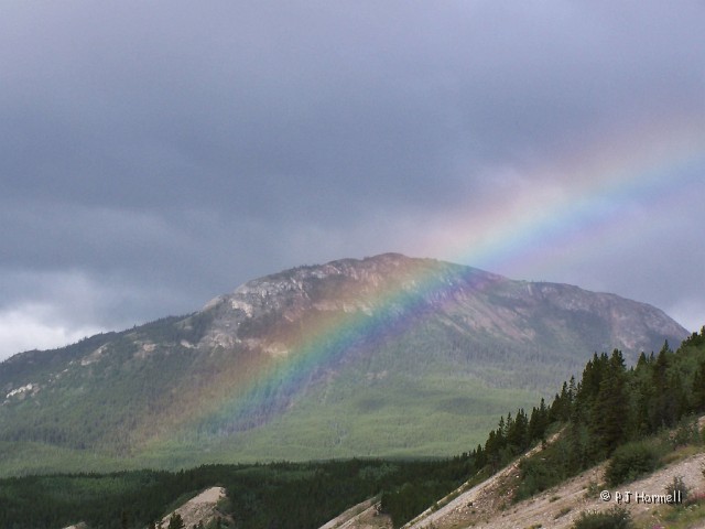 100_3648_YT_AlaskaHwy_Rainbow.jpg - We also saw a double rainbow on this day but there was no place to stop for a picture. ~July 29, 2004, Mile Marker 677, Alaska Highway - Yukon Territory