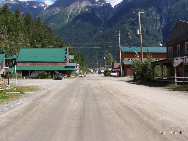 100_3777_AK_Hyder_Town.jpg - The small town of Hyder, Alaska looking towards Stewart, Canada. ~July 31, 2004 - Hyder, Alaska
