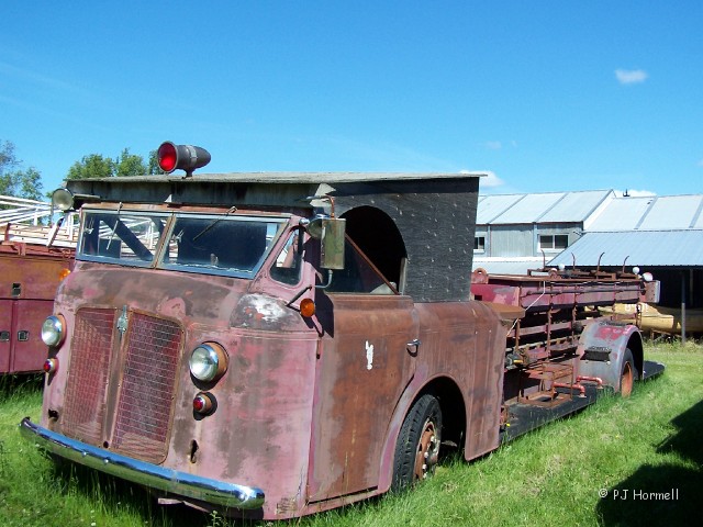 100_1479_AK_Wasilla_FireTruck.JPG - Fire Truck - Milepost 47, Parks Highway.  Alaska Museum of Transportion and Industry.  ~June 28, 2006