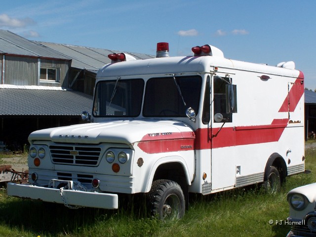 100_1495_AK_Wasilla_Truck.JPG - Ambulance - Milepost 47, Parks Highway.  Alaska Museum of Transportion and Industry.  ~June 28, 2006