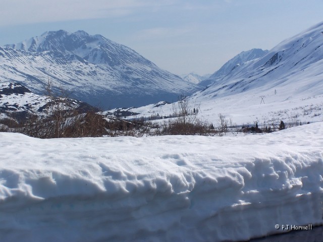 100_8445_AK_WorthingtonGlacier_VisitorCenter.JPG - Deep Snow - You can see how deep the snow was when we visited Worthington Glacier.  Valdez, Alaska  ~May 26, 2006