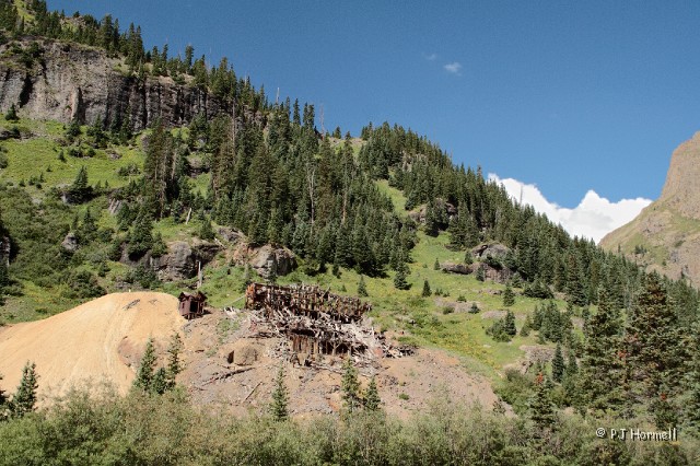 IMG_4055_CO_YankeeBoyBasin_Mine.jpg - One of the mines along the trail in Yankee Boy Basin, Ouray, Colorado  ~August 16, 2007